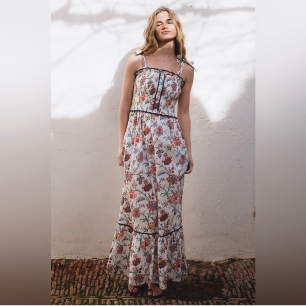 SONMER Paris dress White floral Maxi